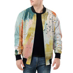 Bomber Jacket Colorful Paint Splashes