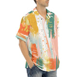Hawaiian Shirt Colorful Paint Splashes