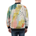 Bomber Jacket Colorful Paint Splashes