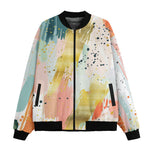Bomber Jacket Colorful Paint Splashes