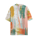 Hawaiian Shirt Colorful Paint Splashes
