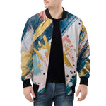 Bomber Jacket Colorful Paint Splashes