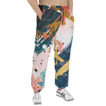 Men's Sweatpants Colorful Paint Splashes