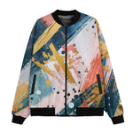 Bomber Jacket Colorful Paint Splashes