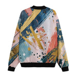 Bomber Jacket Colorful Paint Splashes