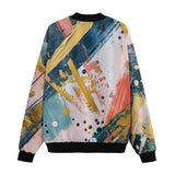 Bomber Jacket Colorful Paint Splashes