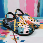 Classic Clogs Colorful Paint Splashes