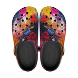 Classic Clogs Colorful Paint Splashes