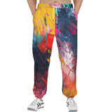 Men's Sweatpants Colorful Paint Splashes