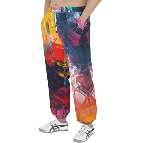 Men's Sweatpants Colorful Paint Splashes