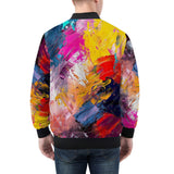 Bomber Jacket Colorful Paint Splashes