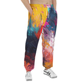 Men's Sweatpants Colorful Paint Splashes