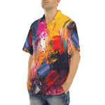 Hawaiian Shirt Colorful Paint Splashes