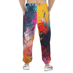 Men's Sweatpants Colorful Paint Splashes