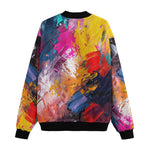 Bomber Jacket Colorful Paint Splashes