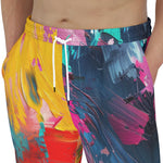 Men's Sweatpants Colorful Paint Splashes