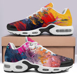 Air Cushion Sneakers Colorful Paint Splashes