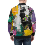 Bomber Jacket Colorful Paint Splashes
