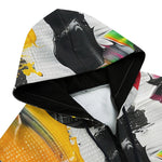 Men's Zip Up Hoodie Colorful Paint Splashes