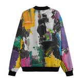 Bomber Jacket Colorful Paint Splashes