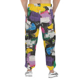 Men's Sweatpants Colorful Paint Splashes