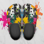 Classic Clogs Colorful Paint Splashes