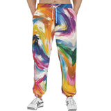 Men's Sweatpants Colorful Swirling Paints