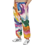 Men's Sweatpants Colorful Swirling Paints