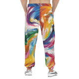 Men's Sweatpants Colorful Swirling Paints