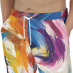 Men's Sweatpants Colorful Swirling Paints