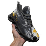 Sports Mesh Sneakers Urban Grunge Modern Art