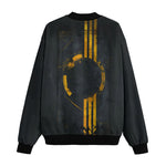 Bomber Jacket Minimalism Art Black and Yellow Circle
