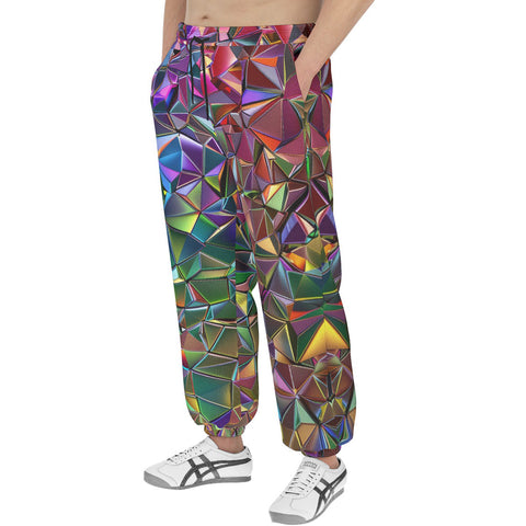 Men's Sweatpants Crystal Prismatic Mosaic