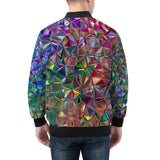 Bomber Jacket Crystal Prismatic Mosaic