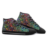 High-Top Canvas Shoes Crystal Prismatic Mosaic