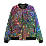 Bomber Jacket Crystal Prismatic Mosaic