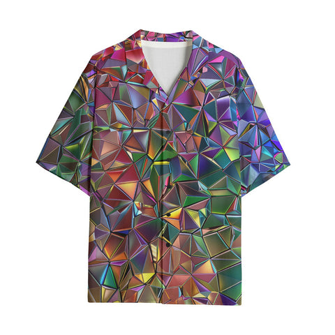 Hawaiian Shirt Crystal Prismatic Mosaic