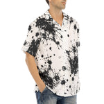 Hawaiian Shirt Black Ink Splashes And Dots