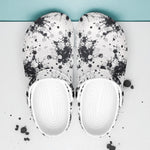 Classic Clogs Black Ink Splashes And Dots
