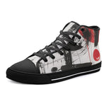 High-Top Canvas Shoes Minimalism Digital Art