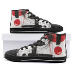 High-Top Canvas Shoes Minimalism Digital Art