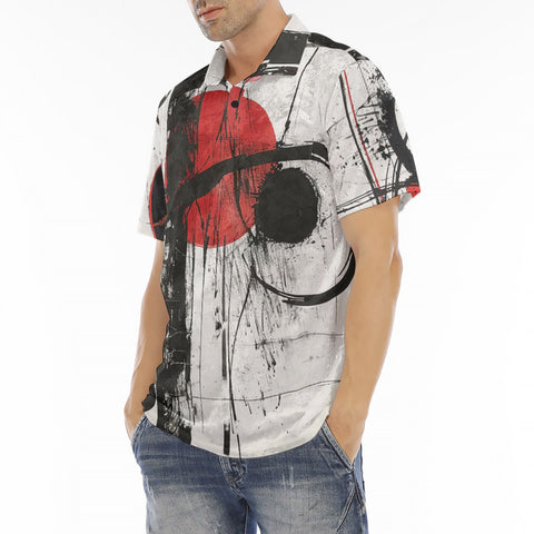 Men's Polo Shirt Minimalism Digital Art