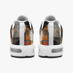 Air Cushion Sneakers Circles and Squares Industrial Artwork