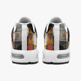 Air Cushion Sneakers Circles and Squares Industrial Artwork