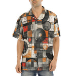 Hawaiian Shirt Circles and Squares Industrial Artwork