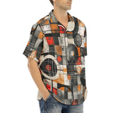 Hawaiian Shirt Circles and Squares Industrial Artwork
