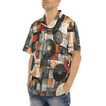 Hawaiian Shirt Circles and Squares Industrial Artwork