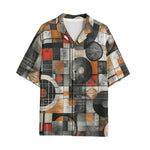 Hawaiian Shirt Circles and Squares Industrial Artwork