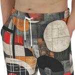 Men's Sweatpants Circles and Squares Industrial Artwork