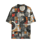 Hawaiian Shirt Circles and Squares Industrial Artwork
